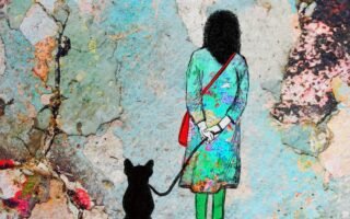 Mulher e cachorro